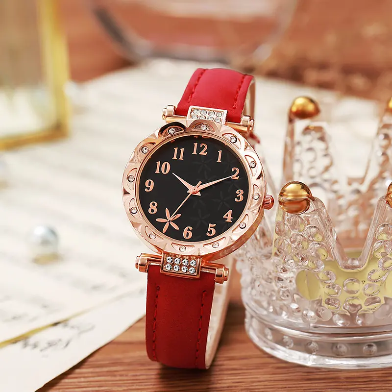 New Casual Starfish Dial Rose Gold Women's Watch Strap Watch for Women