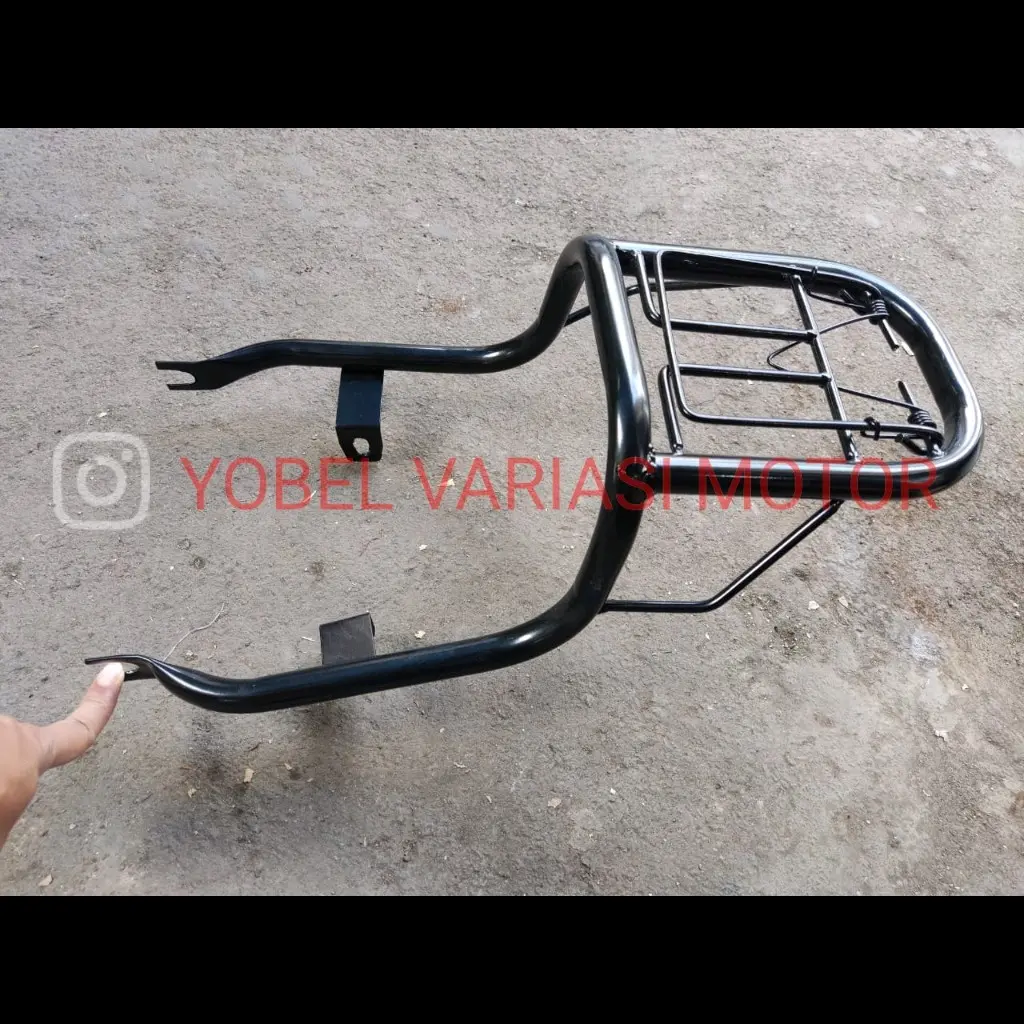 BEHEL BRACKET BELAKANG HONDA C70 C 70 DAN RUBAHAN MOTOR LAINNYA warna HITAM