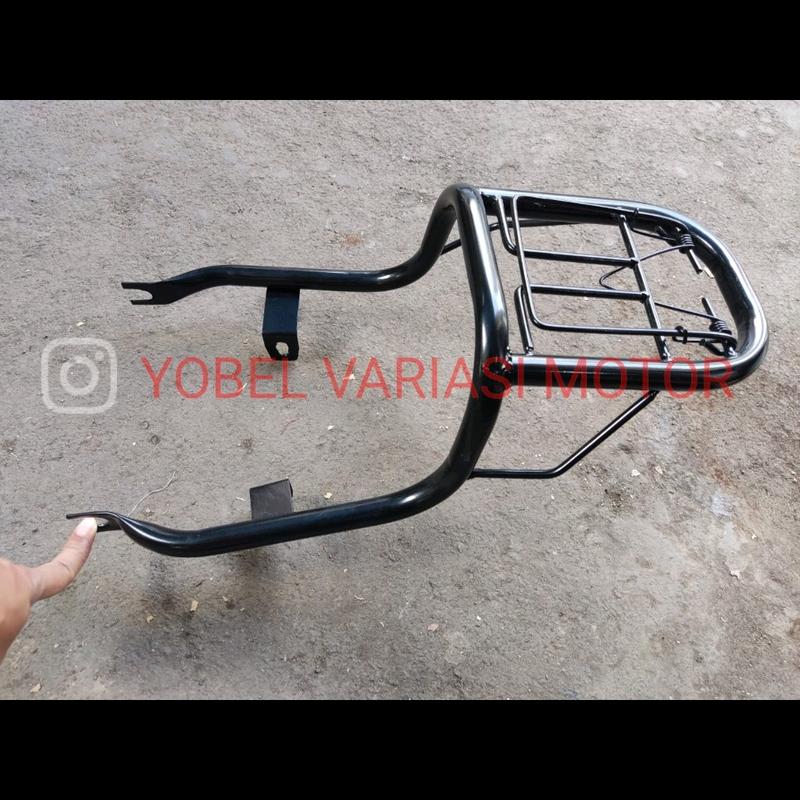 BEHEL BRACKET BELAKANG HONDA C70 C 70 DAN RUBAHAN MOTOR LAINNYA warna HITAM 1