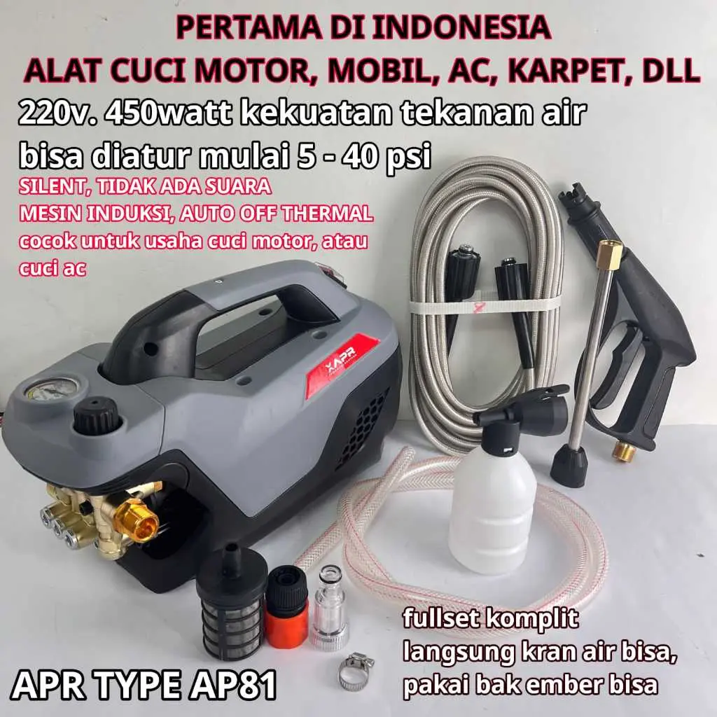 APR PROMOO!!!!APR JAPAN AP81 Jet Clener Daytona 400w pembersih kamar mandi mesin steam elektrik ada varian AP10+ LEBIH HEMAT APR Car Cleaner