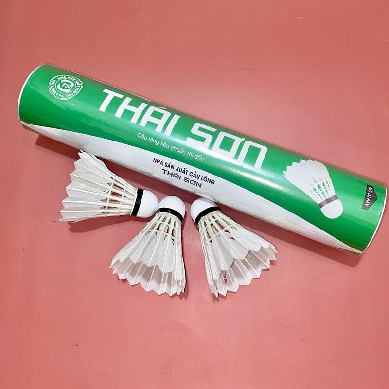 Cầu lông Thái Sơn ống 10 quả chuẩn thi đấu giá rẻ, cầu Thái Sơn Vợt Cầu Lông Sport 5