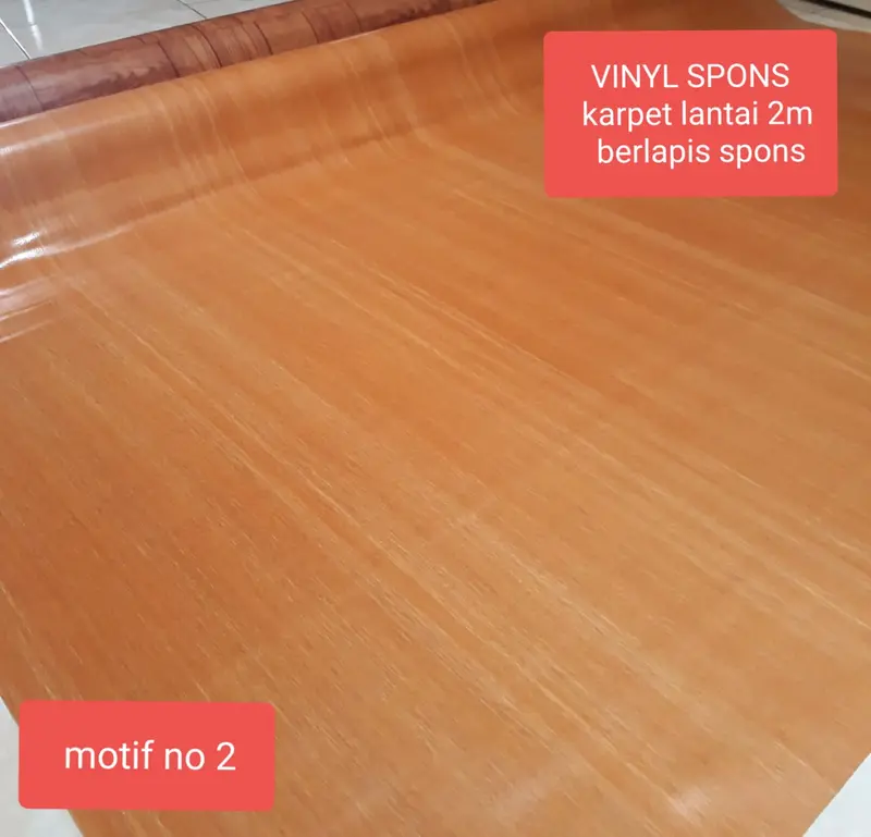 Karpet lantai vinyl meteran spons lebar 200cm (2meter x 1meter) tebal 1.2mm harga per 1METER 1