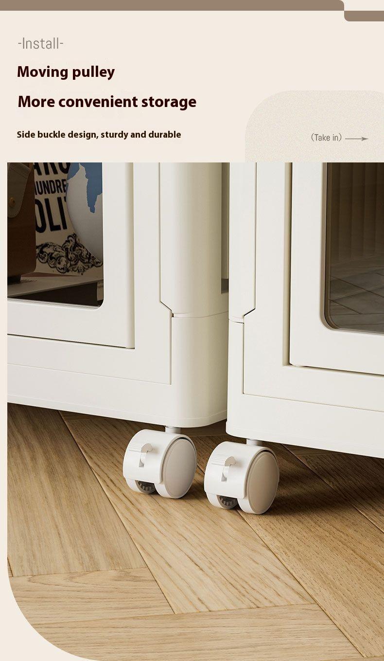 Product Introduction of Folding Wardrobe Home Bedroom Storage Cabinet Children's Clothes Storage Cabinet Simple Large Capacity Combination Organizer Cabinet 16