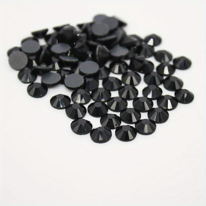 288/1440pcs Black Crystal Hot-fix Rhinestones Perfect For DIY Crafting, Sparkling Decoration For Rhinestone Jewelry Making Dresses And Accessories 1