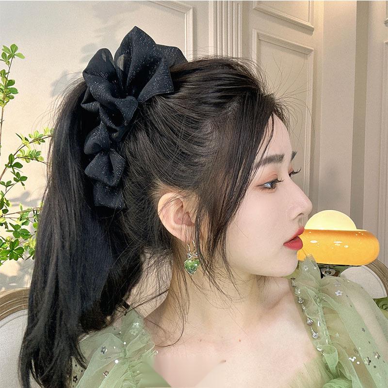 Product Introduction of Kẹp Tóc Lưới, Hình Đám Mây, Phụ Kiện Tóc Dễ Phối Đồ Cho Nữ, Hoa Xốp Voan, Nơ Lớn Sang Trọng, Phụ Kiện Tóc, Kẹp Tóc Seersucker 4