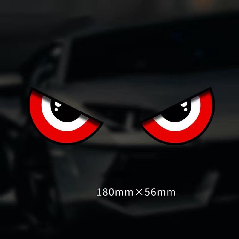 <New Product Promotion>Eye Reflective Sticker Motorcycle Body Helmet Windshield Tailbox Eye Stickers 2