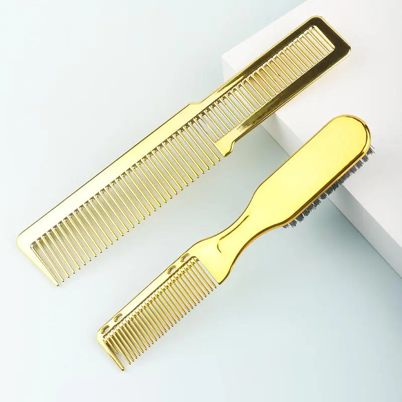 Double Sided Hair Brush Comb, 2 Counts/set Hair Salon Styling Comb, Beard Comb, Hairdressing Comb, Hair Styling Tool for Women & Men 5