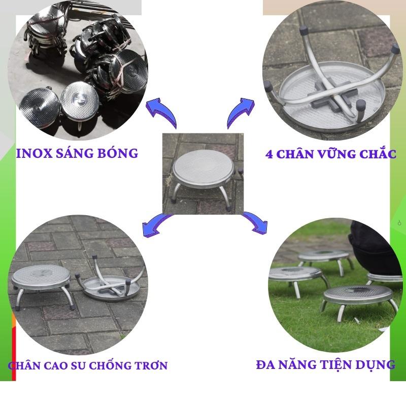 Ghế inox ngồi thấp rửa chén bát , giặt đồ , làm bánh, người già ngồi tắm 1