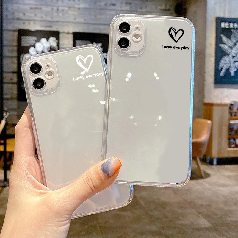 Ốp lưng iphone có bảo vệ cam tim tí hon viền trong chống ố 6s/6splus/7/7plus/8/8plus/x/xr/xs/11/12/pro/max/plus/promax Phụ Kiện Titan