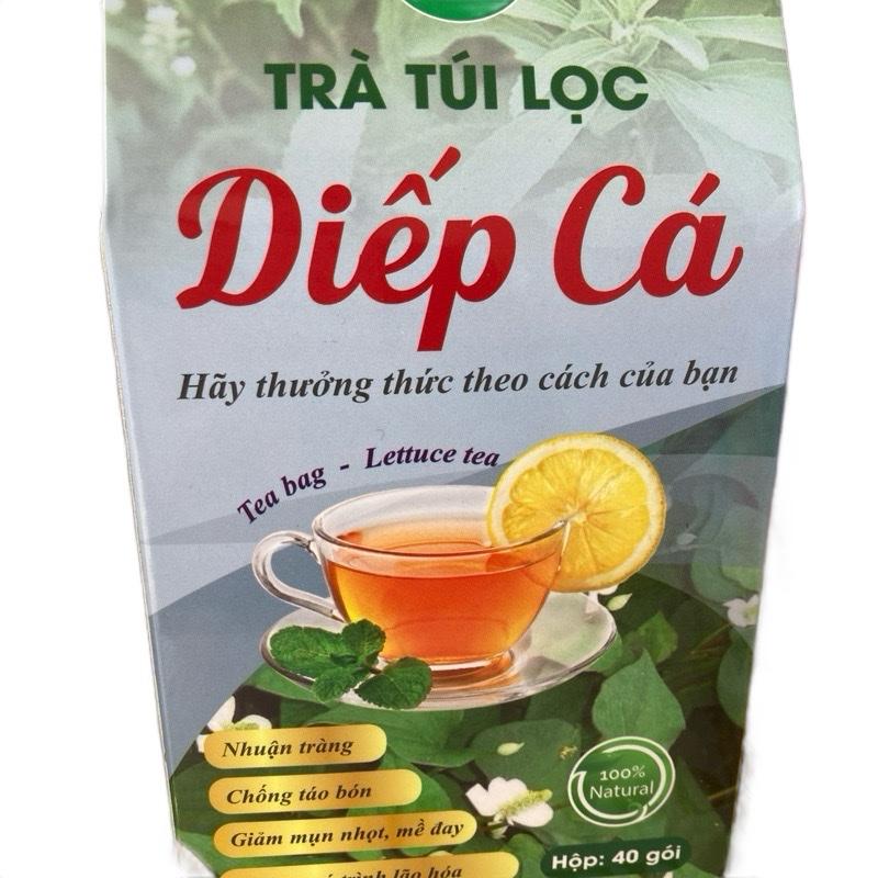 Trà diếp cá 40 túi lọc nhuộn tràng, mát gan, táo bón Tea 0