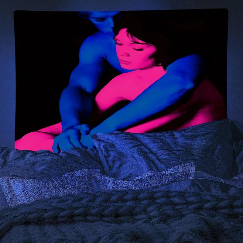 Fluorescent Tapestry, 1 Count Scenery Tapestry, Wall Hanging Tapestry for Living Room Bedroom Dorm Room Decor, Party Supplies, Home Accessories, Home Goods, Valentine's Day Gift 2