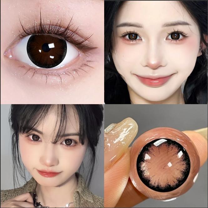 [Big Eyes 0-7 độ, 1 cặp] Kính áp tròng Mysticeyes màu black, brown, DIA 14.5mm