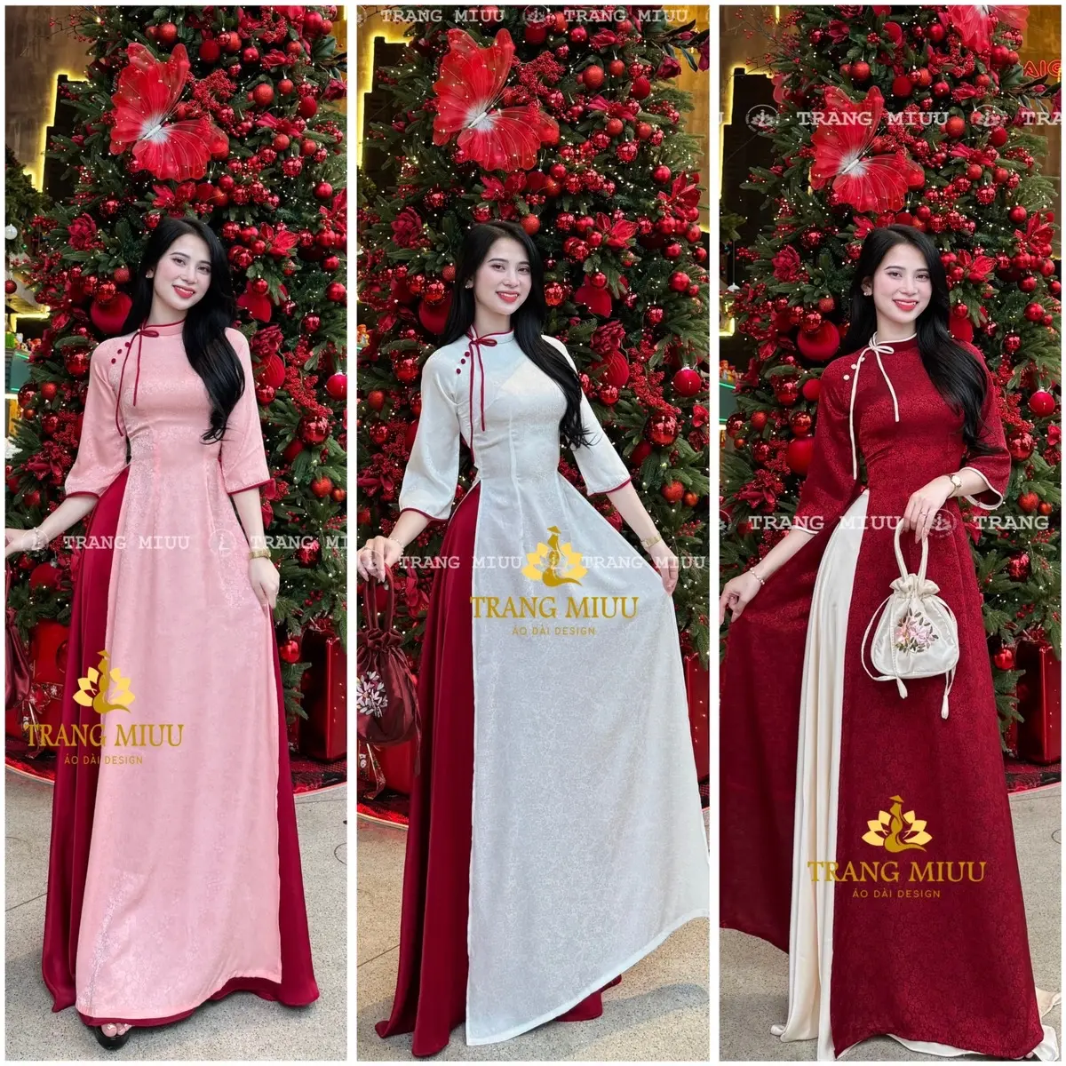 [Áo Dài Trang Miuu] lụa gấm Thái Tuấn cao cấp