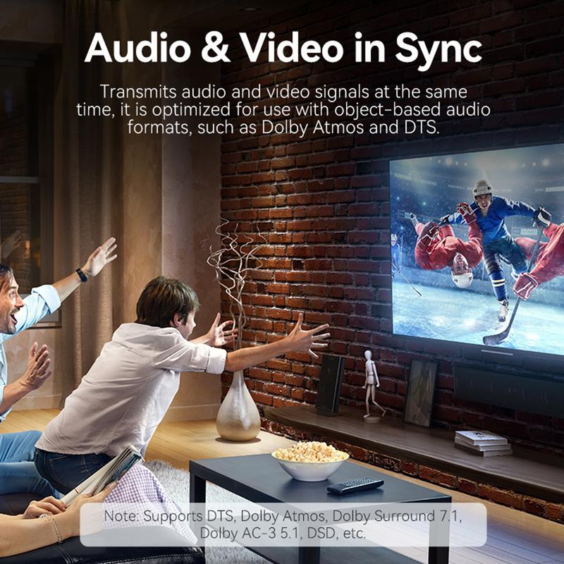 Product Introduction of Vention 2 Ports HDMI Switcher Bi-Direction 4K 2in1 Out / 1in2 Out 4K 60Hz One-button Switching Plug & Play Audio Video In Sync AKOB0 4