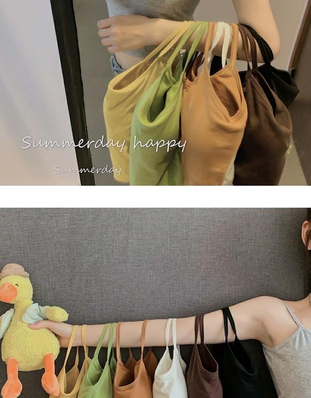 Product Introduction of Twisted Beauty Back Sling Vest Women's Summer Bottoming Shirt Outer Wear Inner Wear Backless Short Top 4