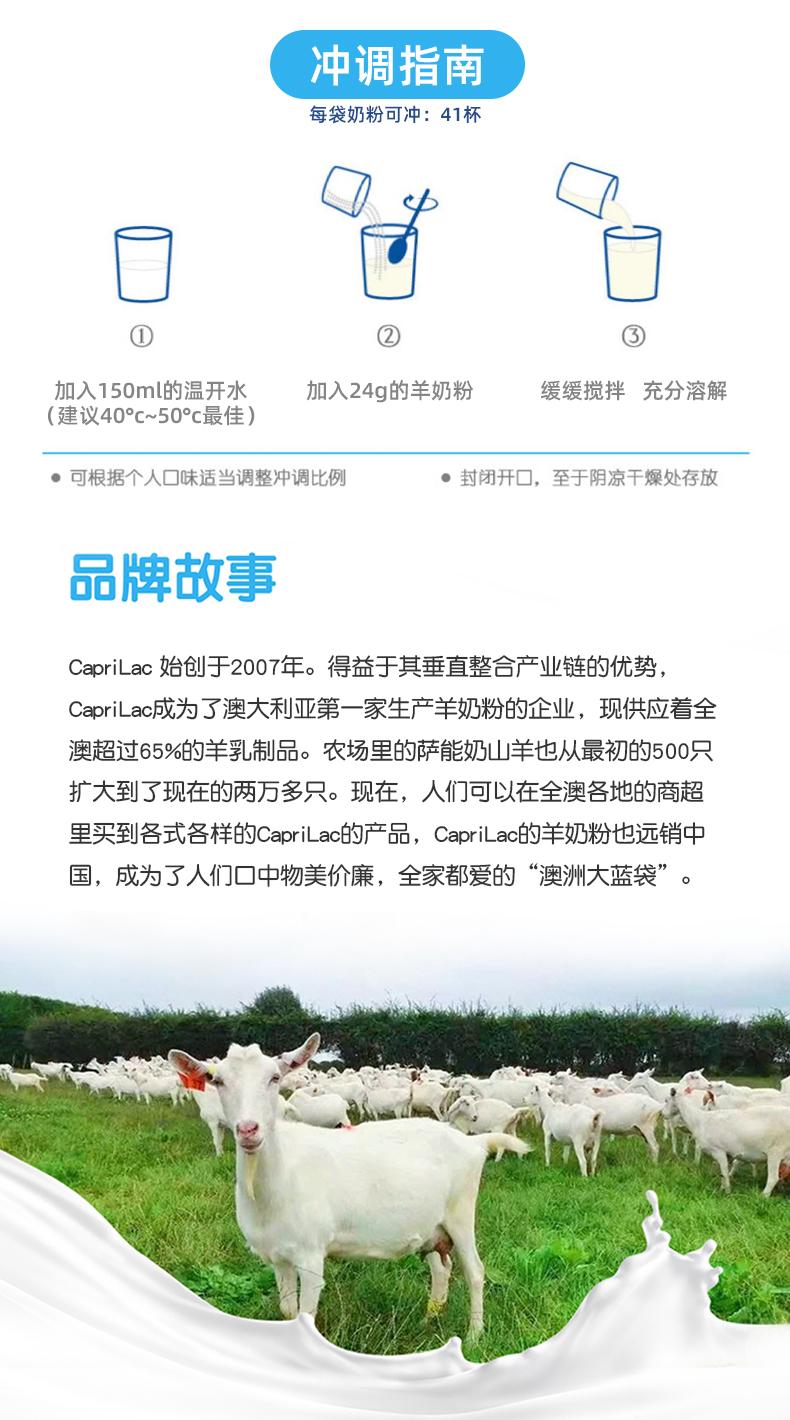 Product Introduction of [Australia Import EXP 09/2026] CapriLac Goat Milk Powder ( 1kg ) 2