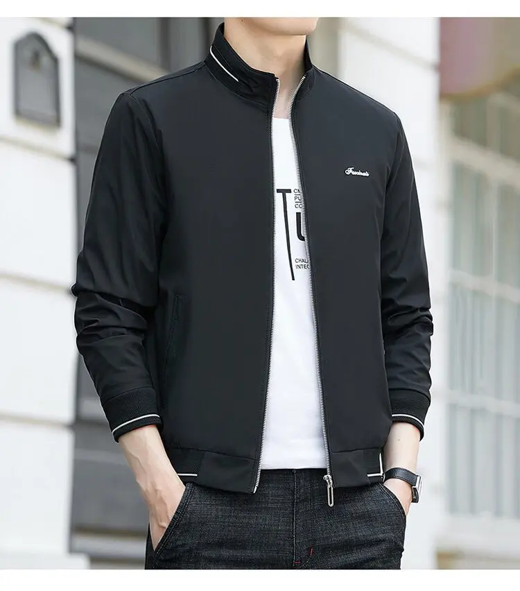 Áo khoác dù nam chất dù ngoại kiểu dáng đơn giản-D01 Menswear Tay Dài
