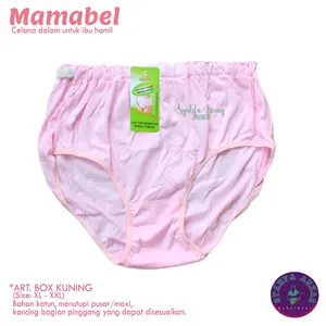Celana Dalam Wanita / Cd Wanita Hamil / Cd Wanita Jumbo  / Cd Mamabel Kuning  / Cd Hamil Kehamilan Katun Nyaman Multipak Berpori