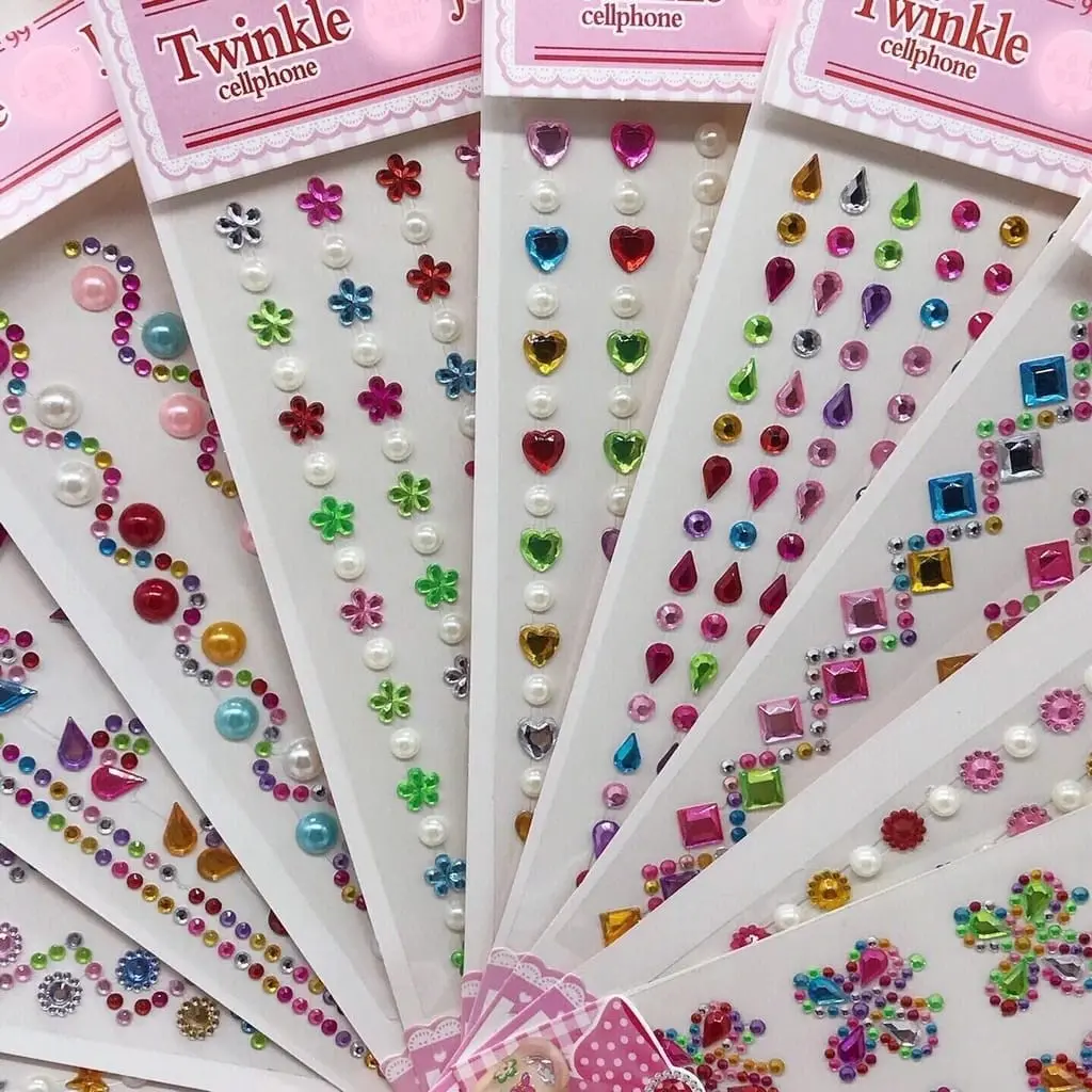 STICKER MANIK TIMBUL DECO SCRAPBOOK DIY TUMBLER CASE HP Kado