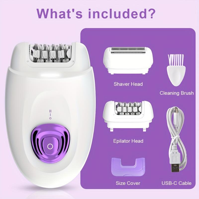 Product Introduction of Factory Stock Lots Low-cost 6in1 Hair Removal Sets For Arms, Legs, Underarms & Bikini-Area | Two Speed, Essential Compact Hair Removal Epilator For Women 0