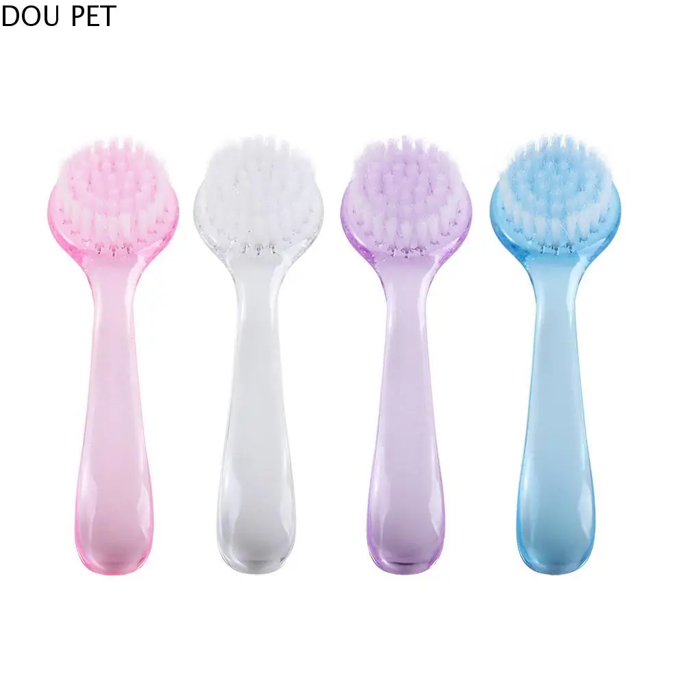 DOU PET Portable Soft Small Hamster Brush Round Head Long Hair Bear Cleaning Comb Bath Mini Brush Hamster Cleaning Brush Guinea Pig Massage Combs Cleaning