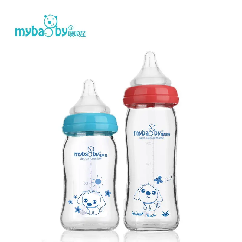 Newborn Wide Caliber Glass Feeding Bottle Baby Baby Feeding Bottle