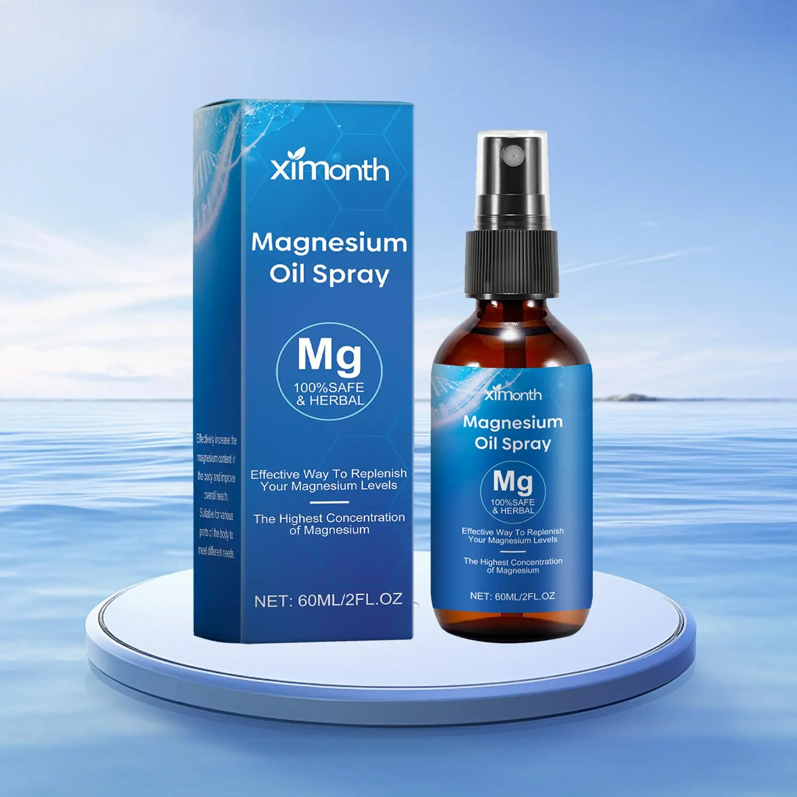 Magnesium Oil Spray, 1 Box Sleep Essential Oil Spray, Night Sleep Aid Spray, Body Massage Oil for Adults, Personal Care Product