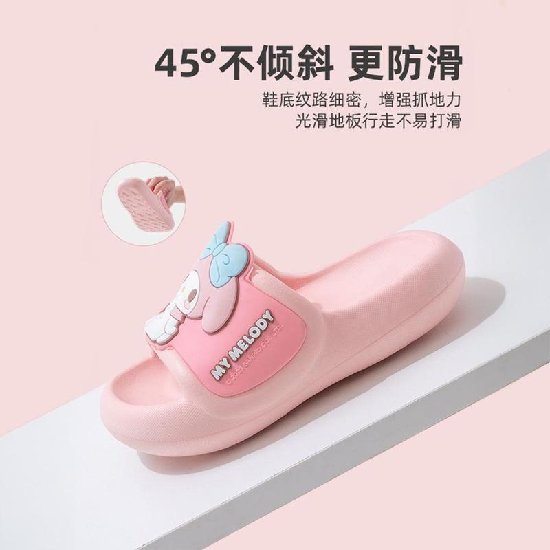 Dép Đi Trong Nhà Trẻ Em, Sanrio Siêu Mềm Và Dễ Thương, Hàng Mới Về 2024, Thích Hợp Cho Mùa Hè, Thiết Kế Dễ Thương Cho Bé Gái, Dép Xăng Đan Bé Gái Chống Trượt Khi Tắm, Cảm Giác Đi Bộ Trên Mặt Đất 8