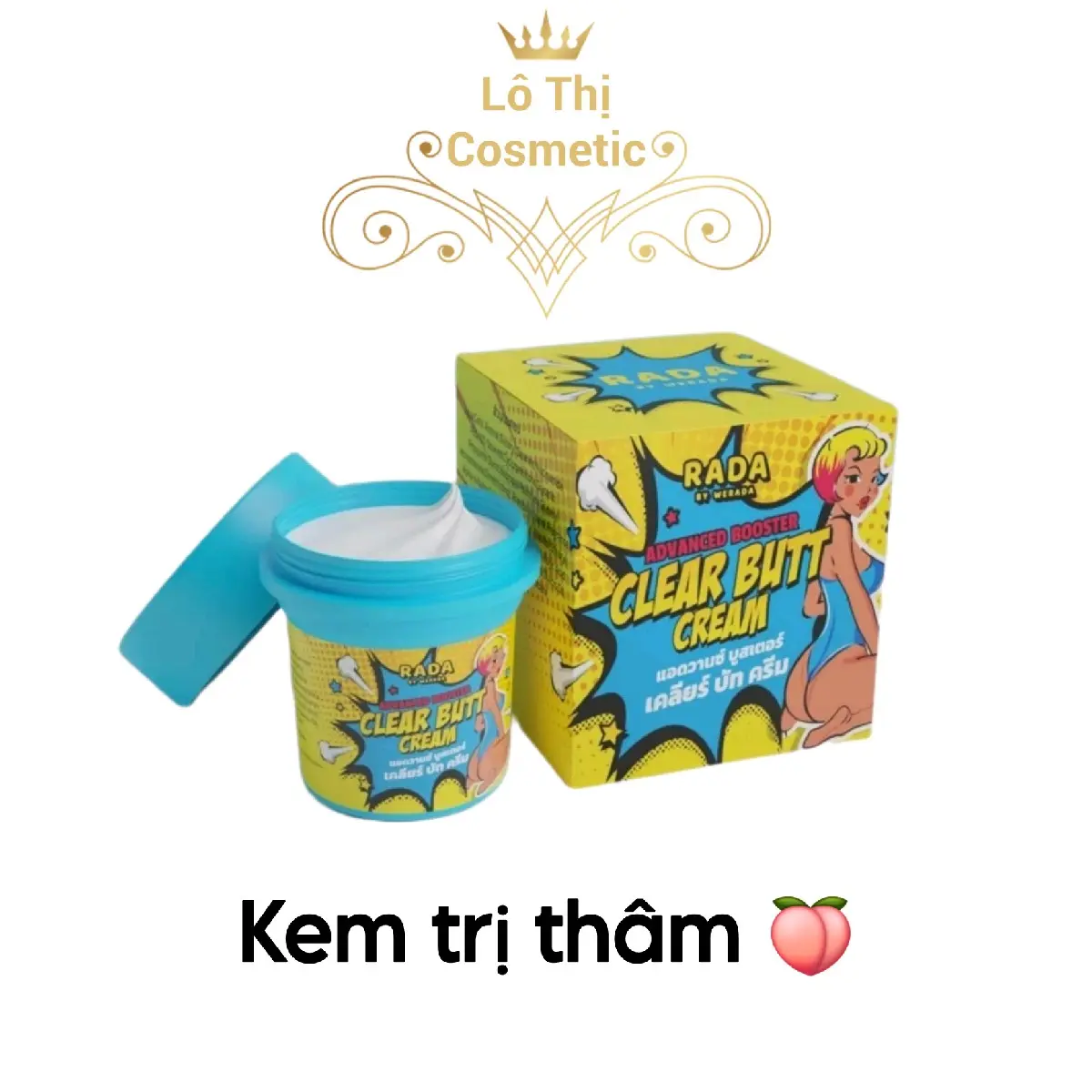 [CH] Kem mờ thâm mông, nách,...các bộ phận cơ thể CLEAR BUTT CREAM by RADA  Dưỡng Da Body