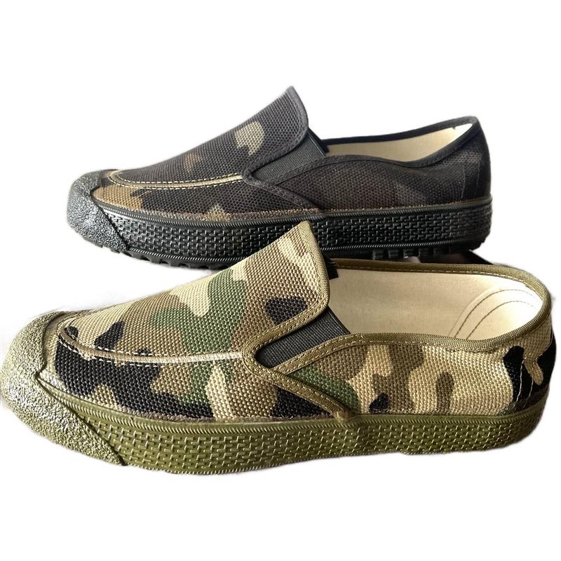 Giày lao động chống nước vải canvas chống nước đế cao xu lốp xe chống trơn trượt phù hợp leo mái tôn và đi phượt leo núi công trình công trường... Shoes Nam Giày PHOM TO CẦN LÙI LẠI MỘT SZ