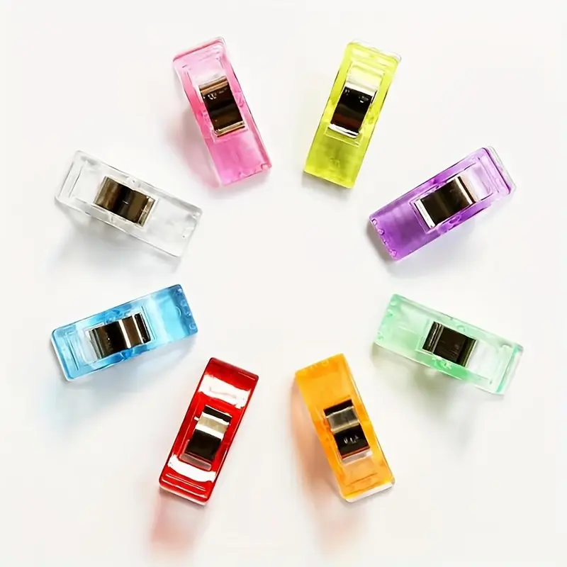 Random Color Rhinestones Painting Clips (8 Counts), Keep Painting Canvas Steady Needlework Blinder Clips, DIY Craft Sewing Accessories 3