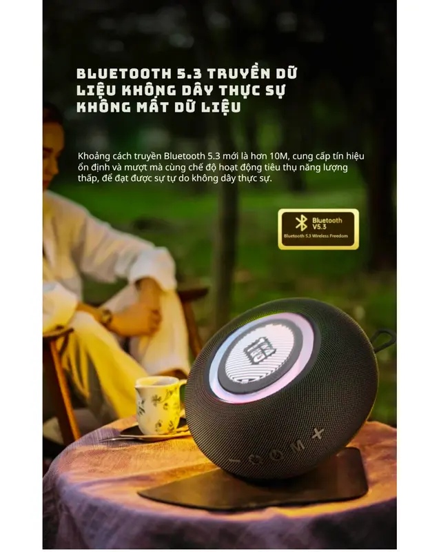 Loa Bluetooth TG411 20W mạnh mẽ, thiết kế thời trang, kết nối đa dạng Củ Loa Nghe Nhạc 3