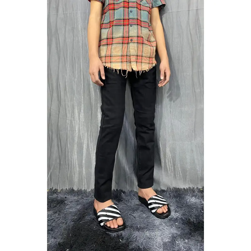 Quần jean dài nam  cao cấp , vải co dãn, quần  bò học sinh , sinh viên mặc đi học đi chới - JEANS ĐEN TRƠN