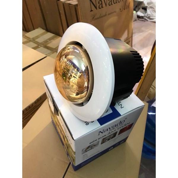 Đèn sưởi nhà tắm âm trần 1 bóng tròn Navado NAV6010. Bảo hành 5 năm. Máy Sưởi Sưởi Ấm máy  sưởi  phòng  tắm đèn  sưởi  nhà  tắm 0