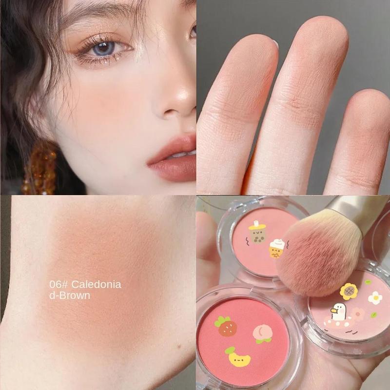 Khay Phấn Má Hồng Cô Gái Tươi Mới Phấn Má Hồng Dạng Lỏng Satin Kim Loại Kem Tạo Khối Tự Nhiên Không Thấm Nước Sức Sống Lâu Dài Tạo Đường Viền Dành Cho Học Sinh