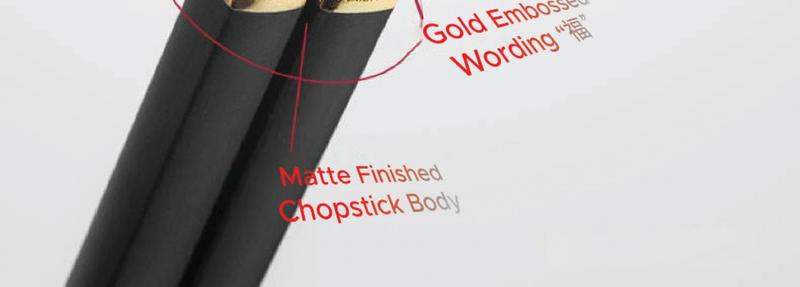 Product Introduction of Gold Alloy Chinese Chopsticks With Slip Resistant Chopstick Tip 10