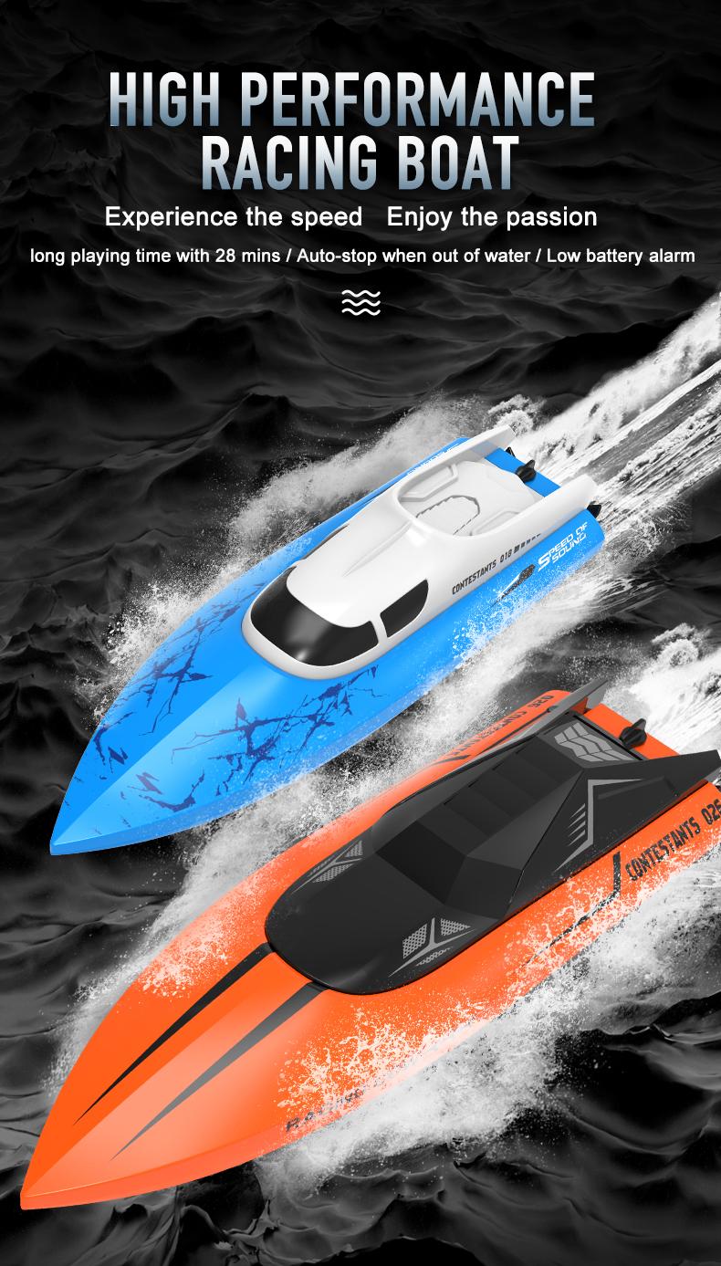 Product Introduction of BGTOY RC Boat 2.4G Radio Remote Control Boat High Speed Speedboat Waterproof Electric Toys For Kids Boy Christmas Birthday Gifts 1