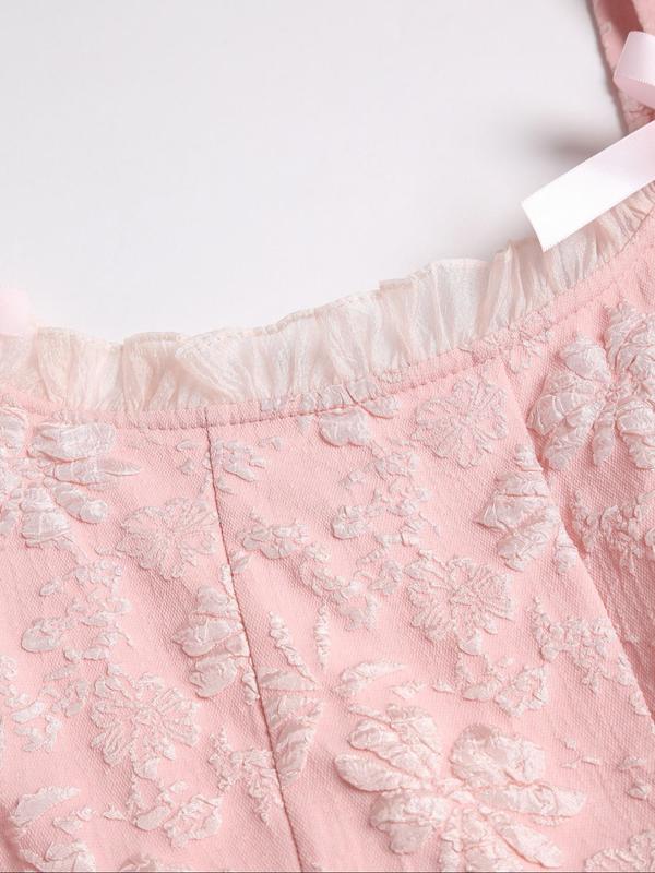 【Plus Size】 Floral Print Backless Zipper Dress, Elegant Dress for Party Wedding Guest, Women's Clothes for All Seasons 8