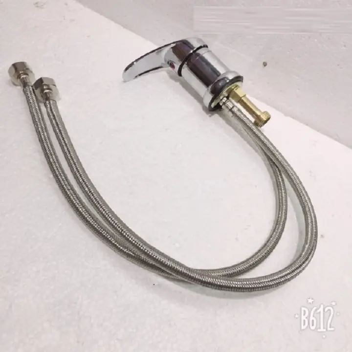 Bộ vòi gật gù vòi hoa sen inox bồn gội 1