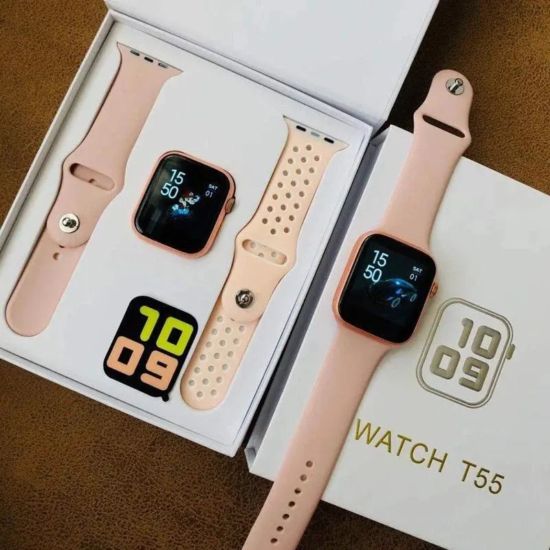 Jam tangan SMARTWATCH T55 T500 Double strap bisa telfon dan ganti walpaper / Smartwatch Y68 Bluetooth 0
