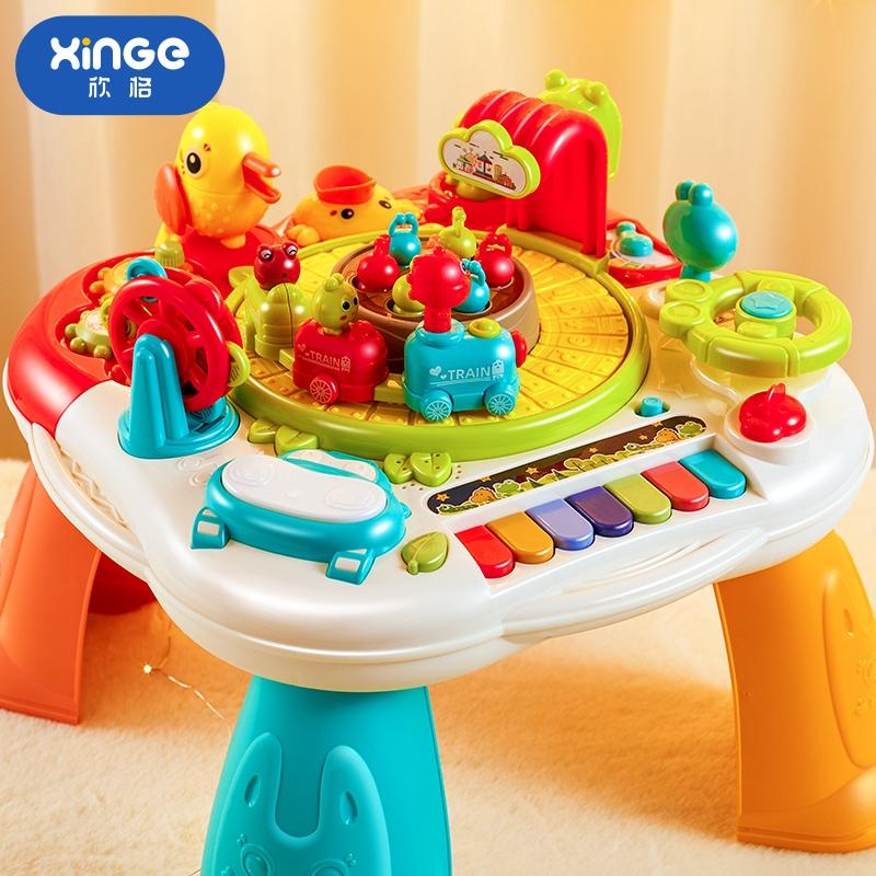 Bàn Hoạt Động Cho Em Bé Bàn Học Giáo Dục Có Đồ Chơi Âm Nhạc Và Trung Tâm Hoạt Động Đứng Cho Em Bé Nhạc Cụ Cho Trẻ Mới Biết Đi 1-3 Tuổi Thích Hợp Cho Bé Trai Và Bé Gái Quà Sinh Nhật Đồ Chơi Trẻ Em Bé Từ 6 Đến 12 Tháng Phát Nhạc Toy