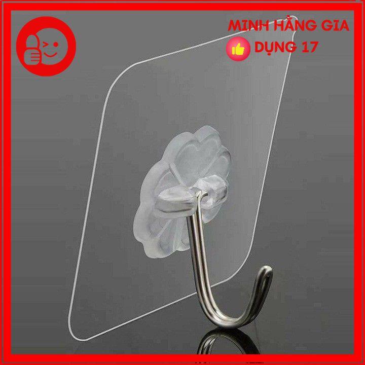 Móc dán dính tường chịu lực trong suốt, siêu dính 5