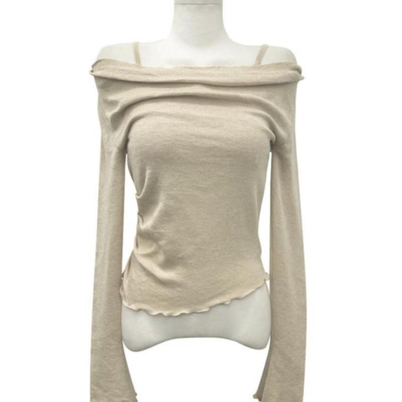 Áo Thun Nữ Trễ Vai Khâu Dài Tay, Hàng Mới Về Mùa Thu, 251016 | BigBuy360 - bigbuy360.vn