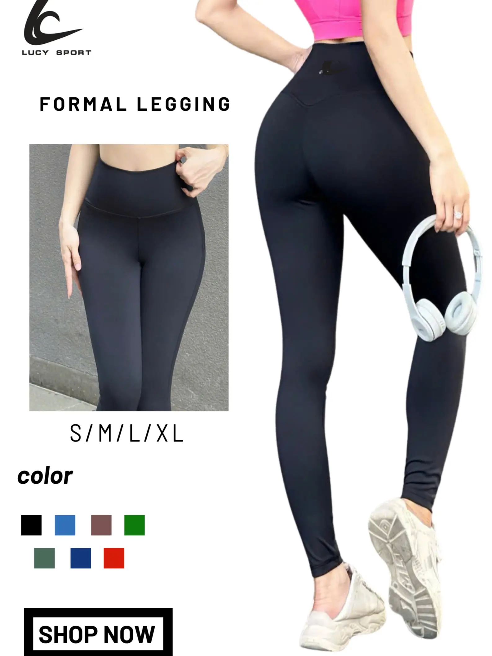 Quần legging quần tập thể thao gym yoga pilates cạp cao nâng mông mềm mịn co giãn tôn dáng