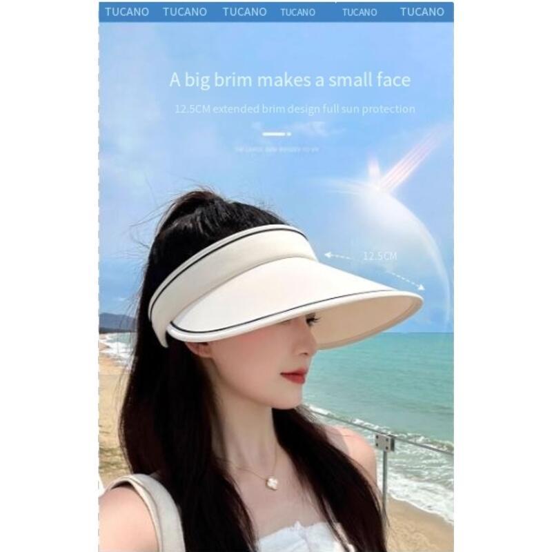 Product Introduction of Mũ Chống Nắng, Dành Cho Mùa Hè Của Phụ Nữ, Chống Tia UV, Dễ Phối Đồ, Vành Lớn, Gấp Gọn, Mũ Chống Nắng, Đầu Rỗng fitted  cap nón  chất 3