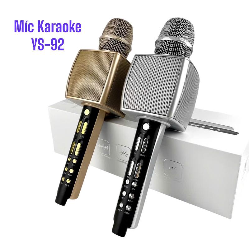 Míc Karaoke Bluetooth YS92 Cao Cấp.Míc Karaoke Bluetooth Không Dây Tích Hợp…