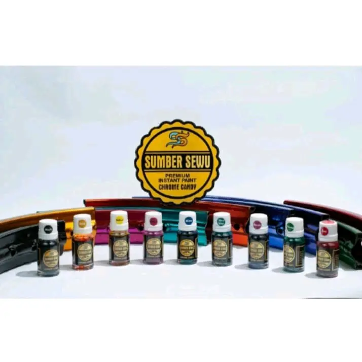 Pewarna Logam Cat Velg Candy Chrome Cat Oles Candy Paint Premium 10ml Car