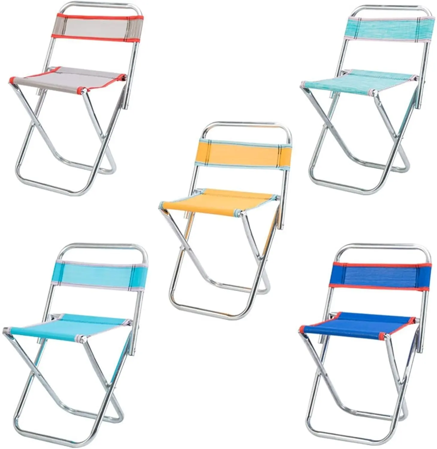 Portable folding chair stool with back for outdoor and indoor Shipping random color portable  mini