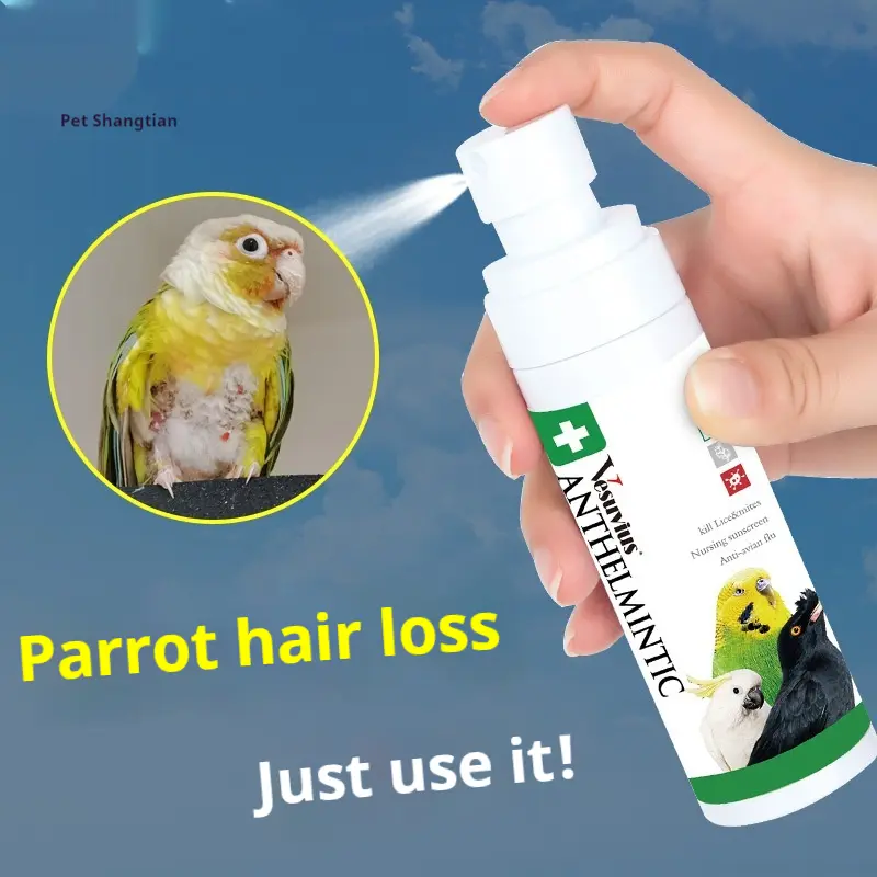 Parrots are used to remove mites and feather lice, birds are treated with insecticides, acaricides, and bird repellents.