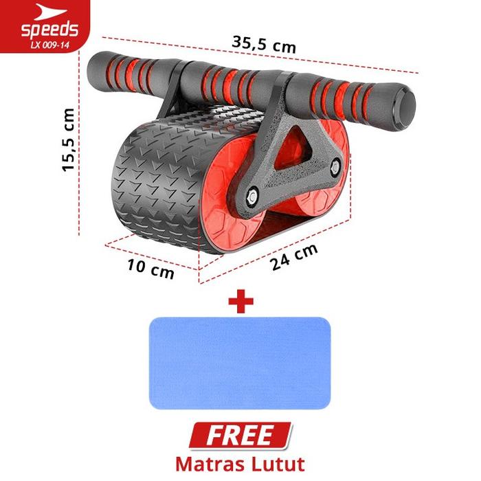 Gambar SPEEDS Ab Wheel Ab Roller Automatic Rebound Alat Olahraga Otot Perut Fitness Excercise Sixpack - -14 MERAH dari Speedsindonesia Kota Surabaya 5 Tokopedia